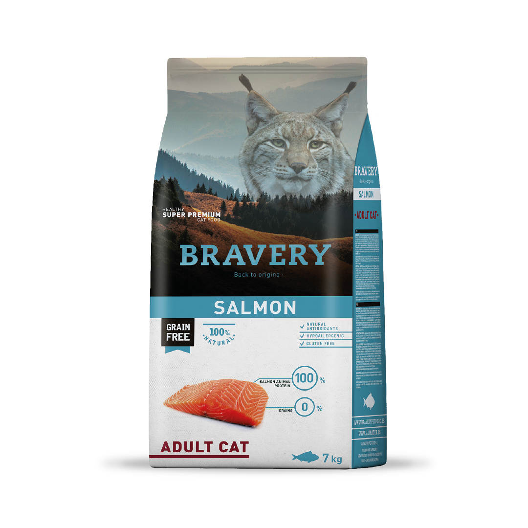4GA020032-1.png BRAVERY SALMON ADULT CAT 2 KG - Imagem 1